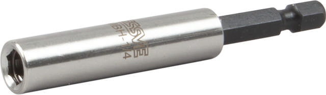 Magnetic bit holder with retaining ring