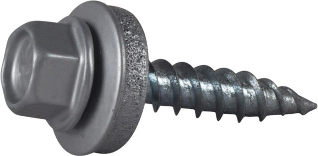 Roofing screw with sharp point, painted in RR colours
