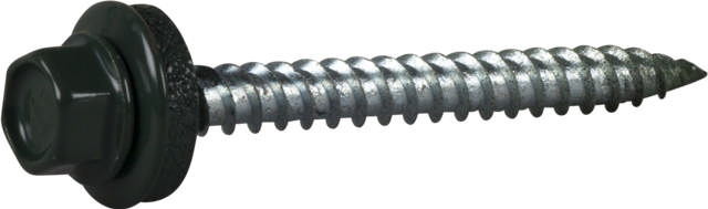 Roofing screw with sharp point, painted in RR colours