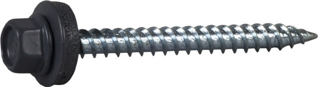 Roofing screw with sharp point, painted in RR colours
