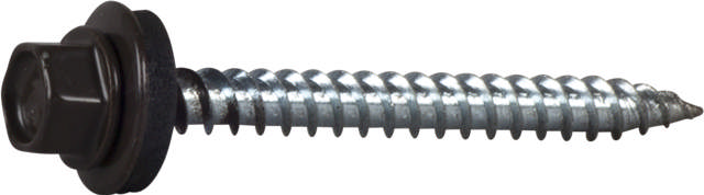 Roofing screw with sharp point, painted in RR colours