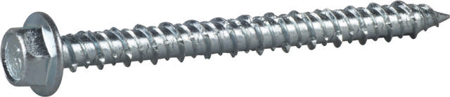 Concrete screw ECS-HF, HEX head with flange, electro zinc plated