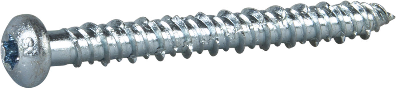 Concrete screw ECS-PS, pan head, bright zinc plated