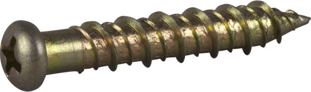 Concrete screw ECS-PS, pan head, yellow zinc plated