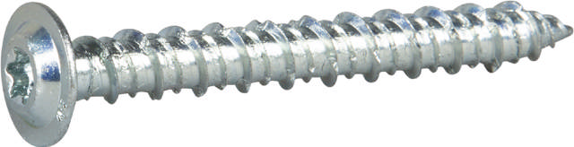 Concrete screw ECS-W, WAF head, bright zinc plated