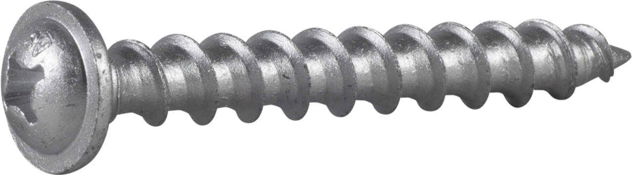 Lightweight concrete screw, pan head with flange, Corrseal