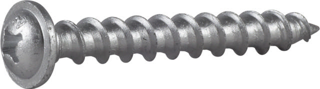 Lightweight concrete screw, pan head with flange, Corrseal