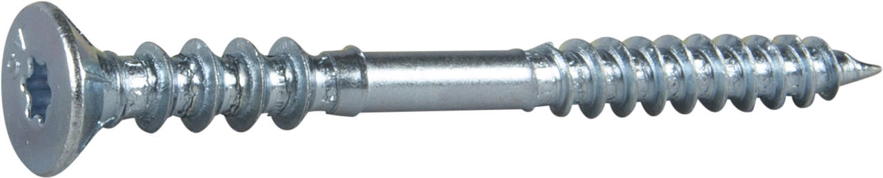Frame screw L, with sharp point for wood and concrete