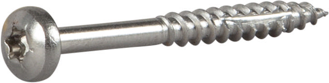 Wood screw pan head, stainless steel A2