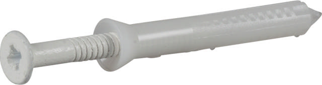 Hammerfixing with countersunk collar, painted