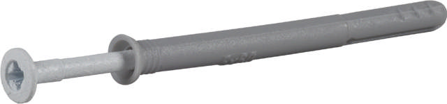 Hammerfixing with countersunk collar, painted