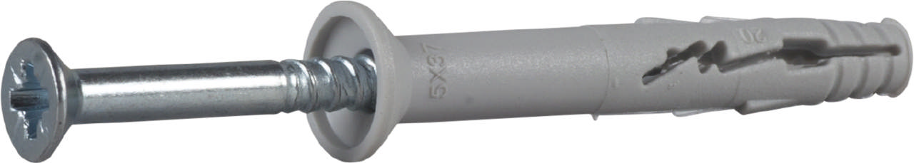 Hammerfixing with countersunk collar, bright zinc plated
