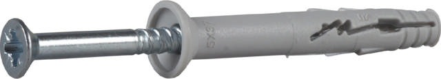 Hammerfixing with countersunk collar, bright zinc plated