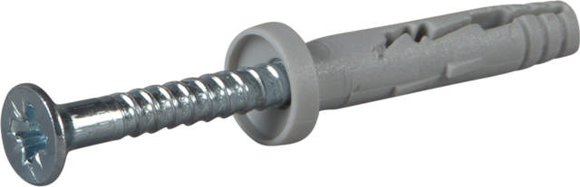 Hammerfixing with collar, bright zinc-coated