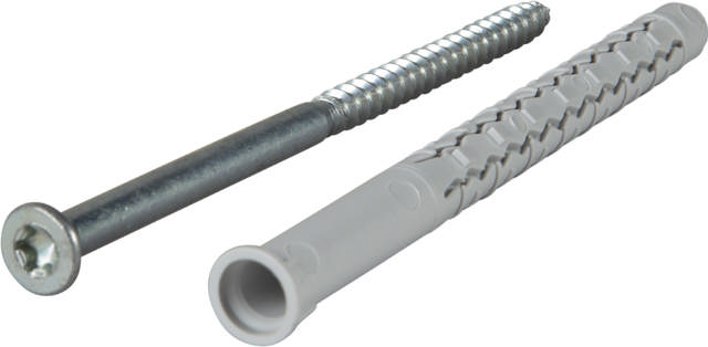 Plug GXL including screw with countersunk head, bright zinc plated