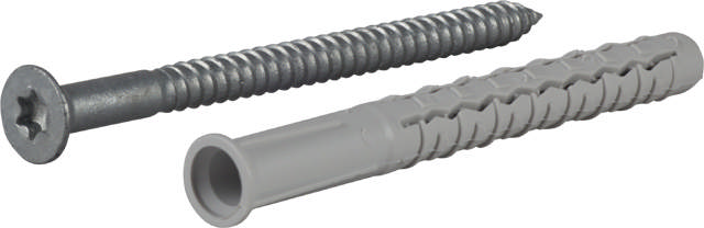 Plug GXL including screw with countersunk head, hot dip galvanized