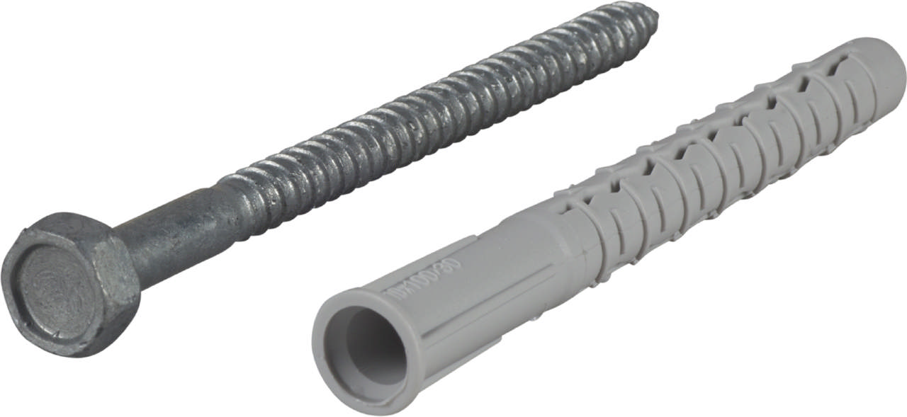 Plug GXL including screw with hexagon head, hot dip galvanized