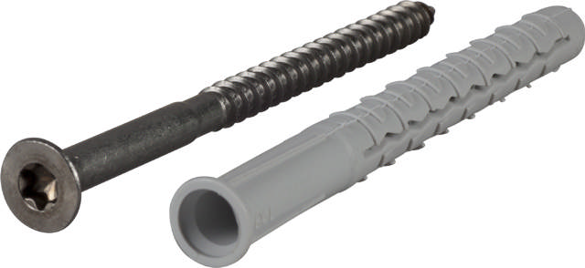 Plug GXL including screw with countersunk head, stainless steel acid proof A4