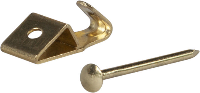 X-hook, brass