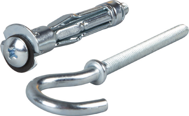 SAM drywall anchor, single with hook