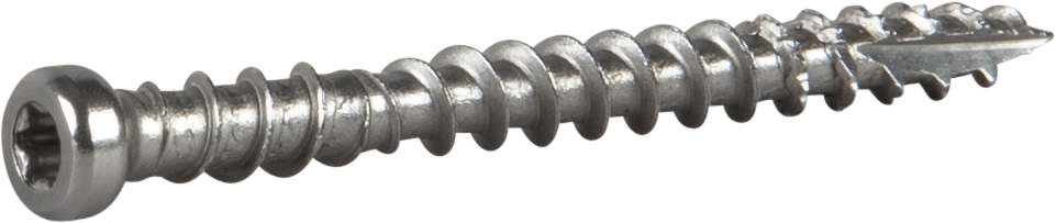 Moulding/base board/floor screw for wood, stainless steel