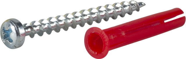Plastic plug with screw