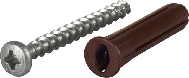 Plastic plug with screw