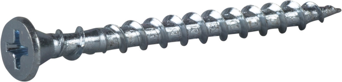 Hard drywall screw for wooden joists, bright zinc plated