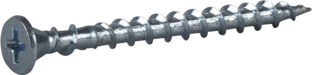 Hard drywall screw for wooden joists, bright zinc plated