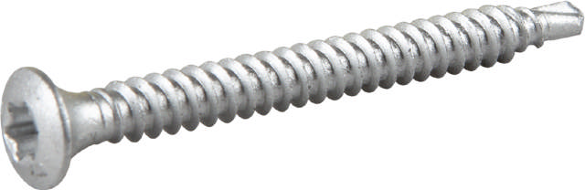 Roofing screw with drill point, silver ruspert 1000 hr