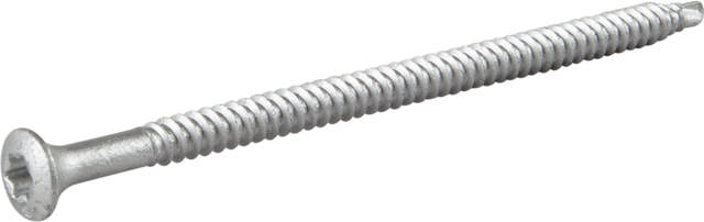Roofing screw with drill point, silver ruspert 1000 hr