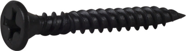 Hard drywall screw for wooden and steel joists, phosphated