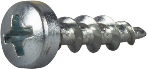 Pan head screw for cables and junction boxes, bright zinc plated