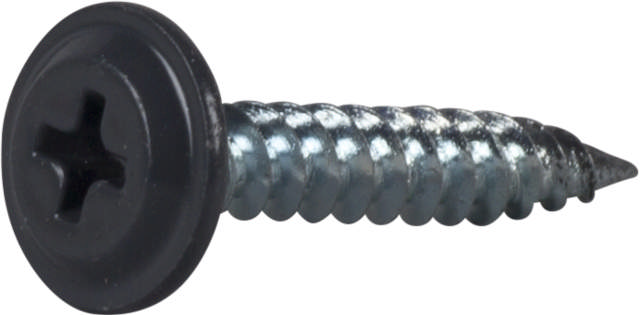 Wafer head screw sharp point, for wood/steel joists, painted