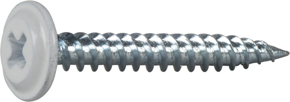 Wafer head screw sharp point, for wood/steel joists, painted