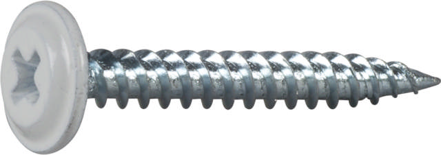 Wafer head screw sharp point, for wood/steel joists, painted