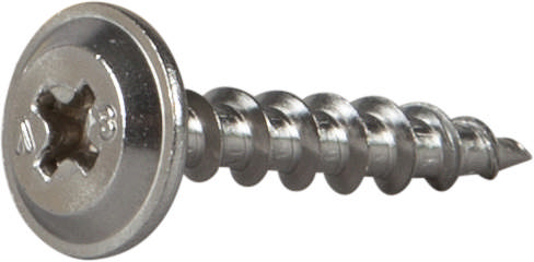 Wafer head screw for wooden joists, stainless steel A2