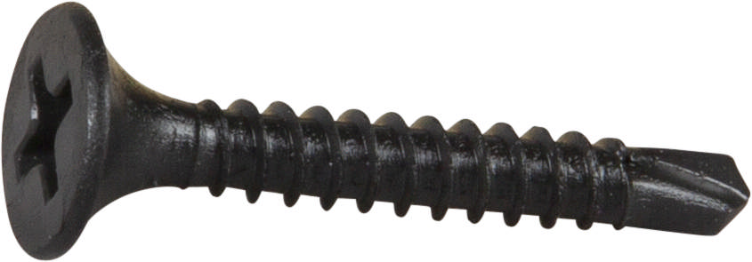 Drywall screw with drillpoint for steel joists, phosphated