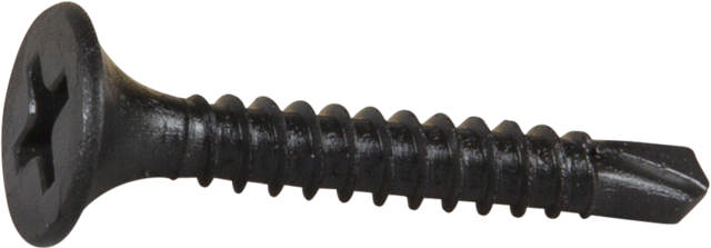 Drywall screw with drillpoint for steel joists, phosphated