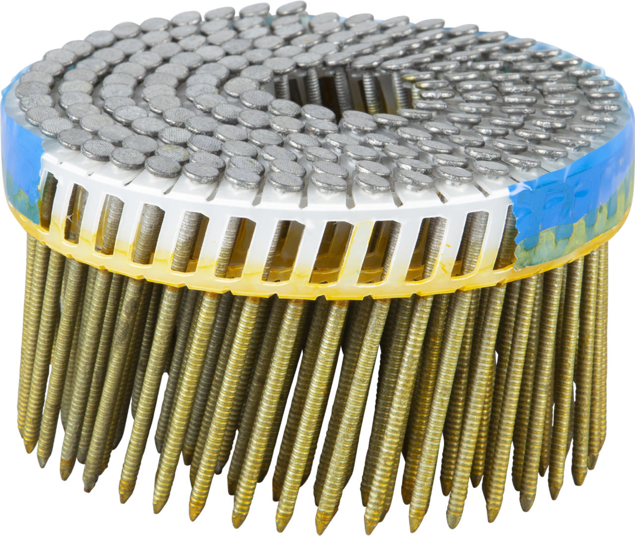 Automated nail coil 15°, coiled, hot dip galvanized