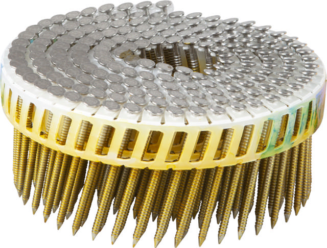Automated nail coil 15°, coiled, stainless A4 acid proof