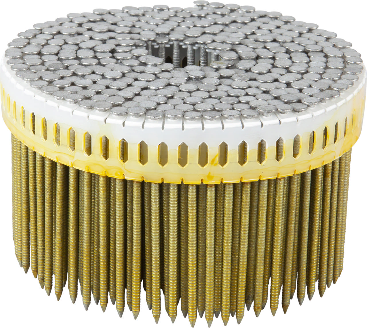 Coil 0° plastic collated nails, HDG