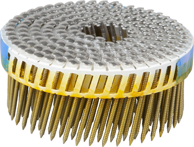 Automated nails coil 15°, coiled, stainless A4 acid proof