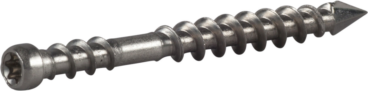 HDS Pro decking screw with drill tip, concealed installation, stainless acid-resistant A4