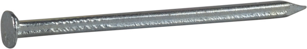 Grooved nail, bright zinc plated