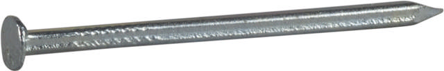 Grooved nail, bright zinc plated