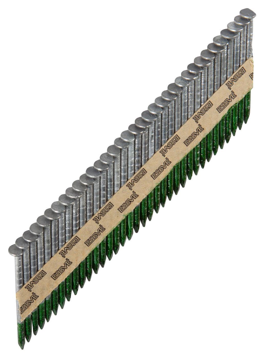 Barbed strip nails 34° d-head, HDG