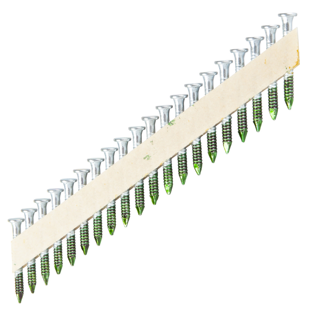 Metal connector nail 34°, paper collated, bright zinc plated