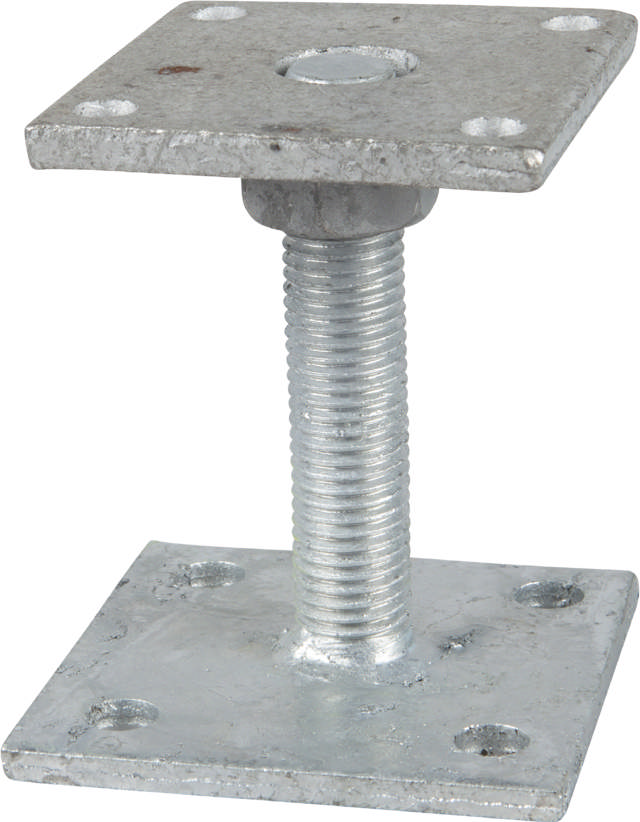 Adjustable post base type B2, zinc-plated