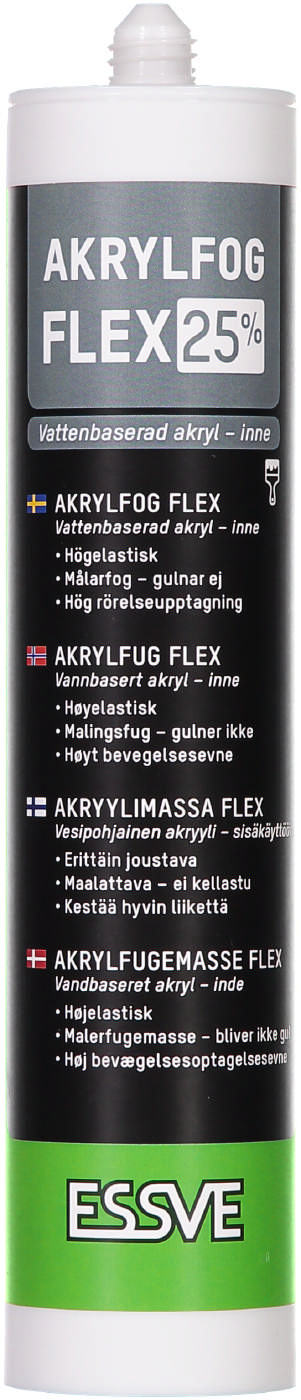 Acrylic Flex 25 - Highly resilient universal decorators caulk